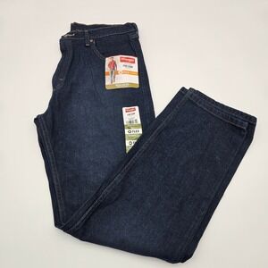 Wrangler Five Star Premium Flex Regular Fit Men Jeans Dark Wash Size 34x32